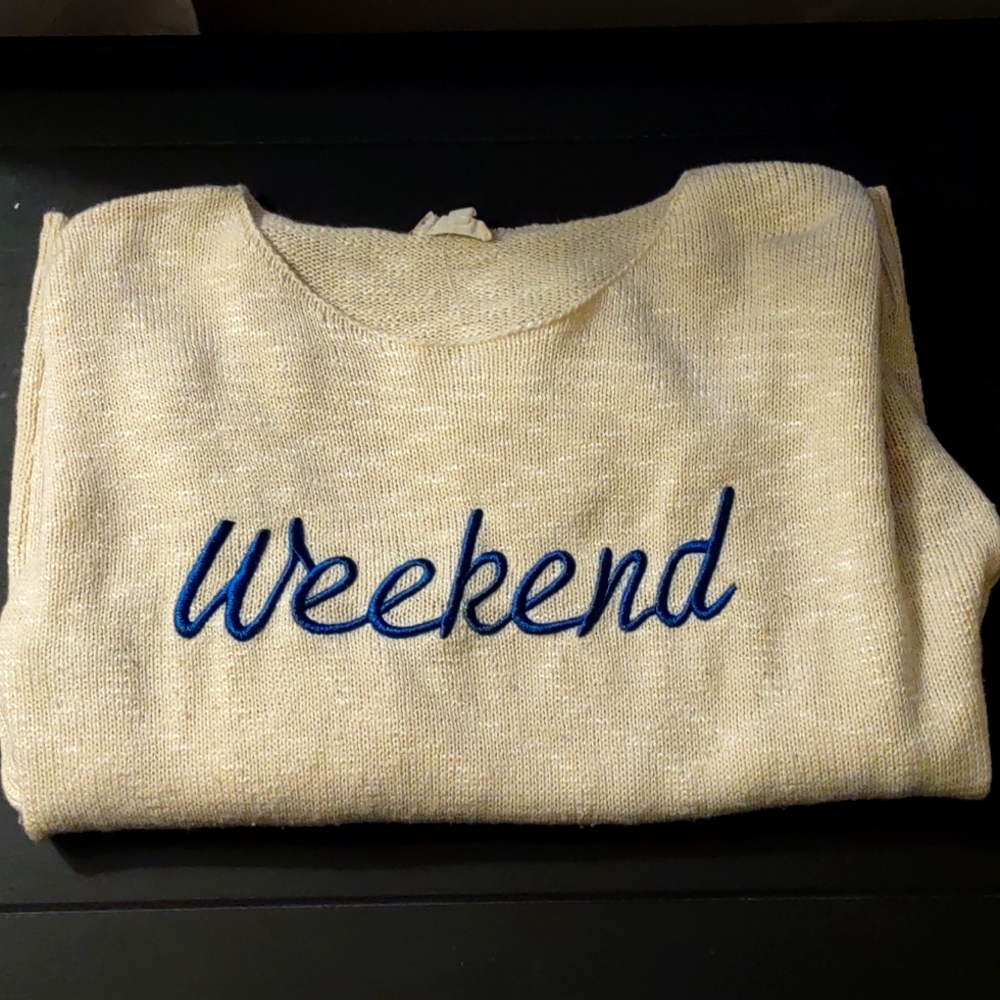 Weekend embroidered sweater